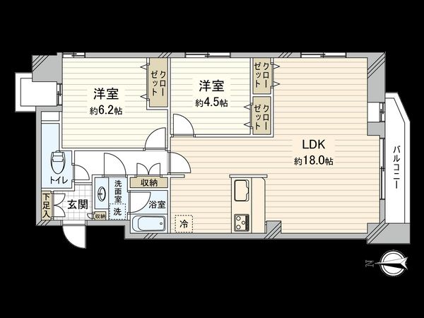 ファミール国立 間取図(平面図) ファミール国立 間取図(平面図)