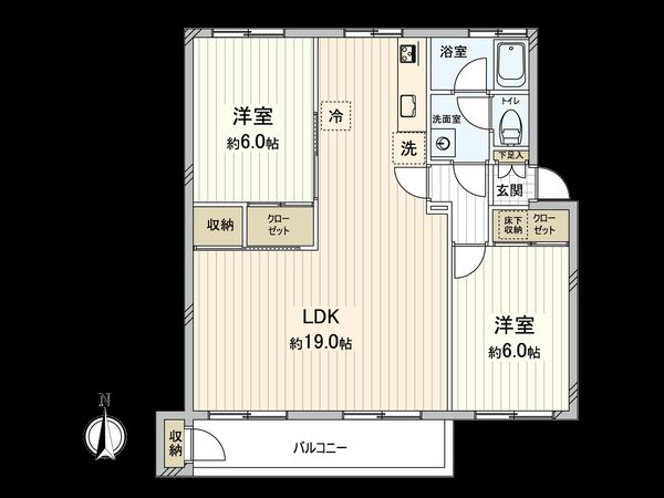 けやき台分譲団地 第38号棟 間取図(平面図)