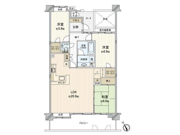 ザ・バーデン昭島 間取図(平面図) 間取図(平面図)