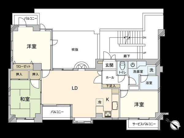 ブライトコート国立 間取図(平面図)