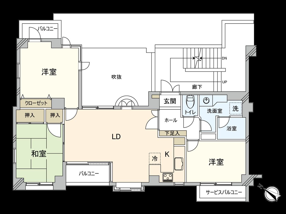 ブライトコート国立 間取図(平面図) 間取図(平面図)