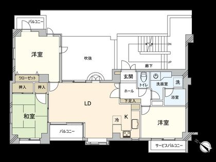 ブライトコート国立 間取図(平面図)
