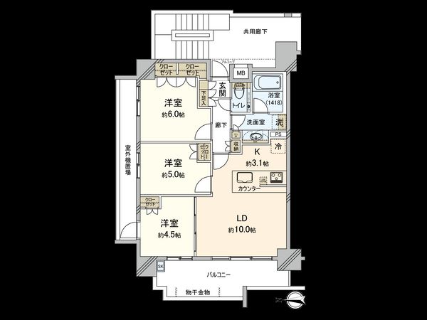 アーデルグラン国立 間取図(平面図) アーデルグラン国立 間取図(平面図)