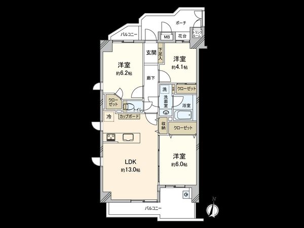 アーデル国立ヒルズ 間取図(平面図) アーデル国立ヒルズ 間取図(平面図)