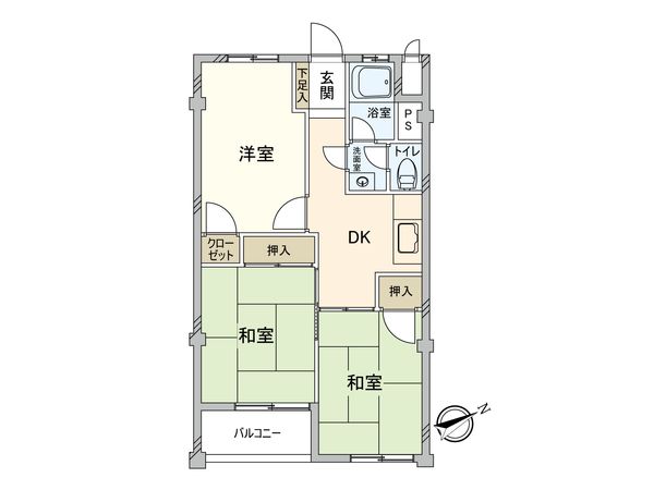 国分寺コーポラス 間取図(平面図)