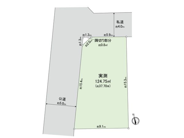 小金井市貫井南町1丁目 土地 区画図 区画図