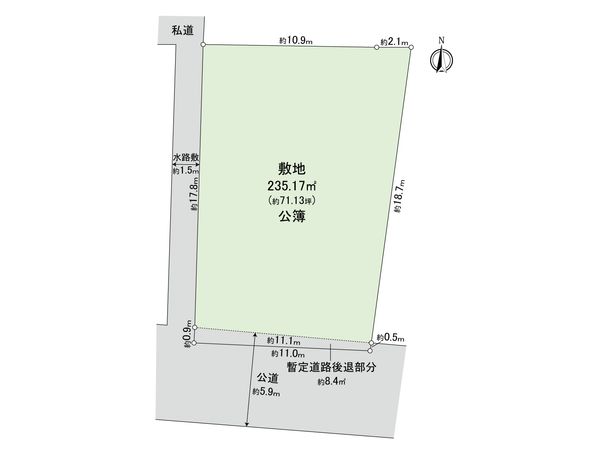 小金井市貫井南町4丁目 土地 区画図