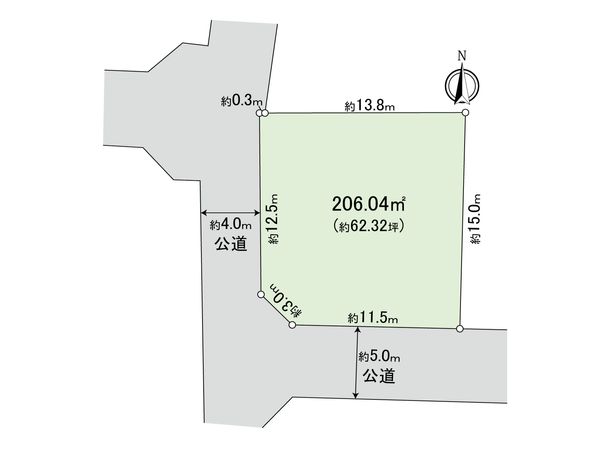 小金井市貫井南町4丁目 土地 区画図 小金井市貫井南町4丁目 土地 区画図