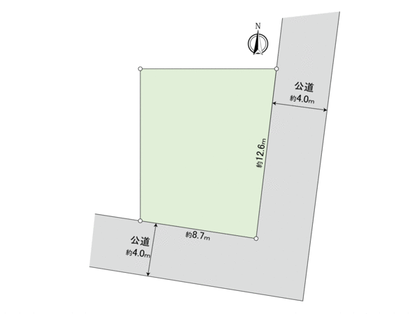 小金井市貫井南町5丁目 土地 地形図