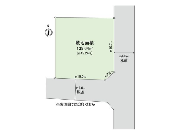 小平市回田町 土地 区画図 小平市回田町 土地 区画図