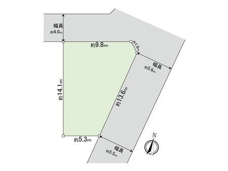 小金井市前原町3丁目 土地 区画図
