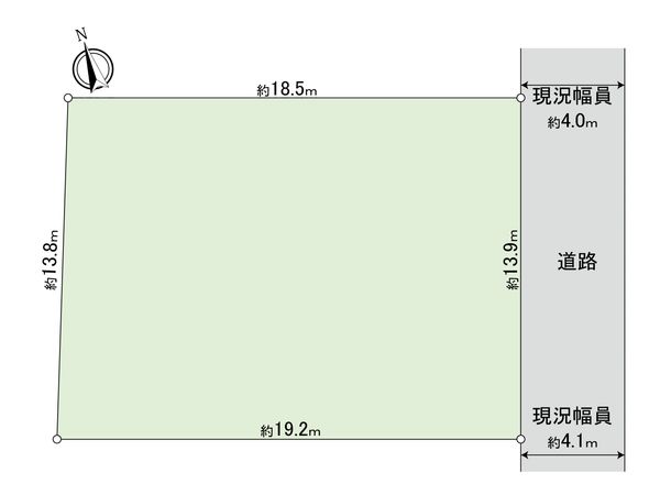 小金井市緑町5丁目 土地 区画図 小金井市緑町5丁目 土地 区画図