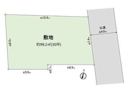 小金井市前原町4丁目 土地 区画図