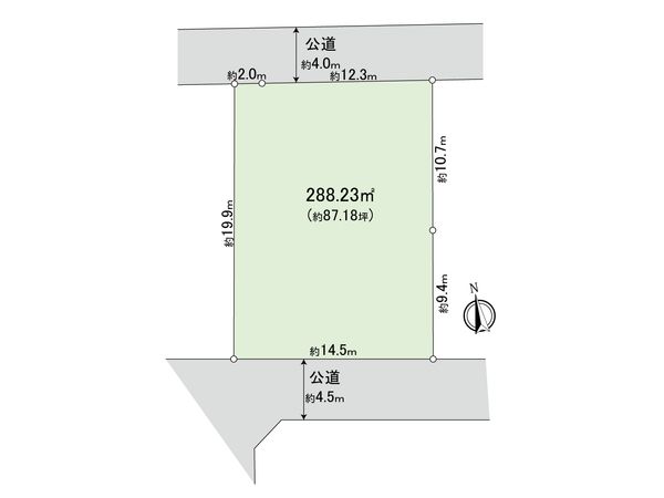 小金井市本町5丁目 土地 区画図 小金井市本町5丁目 土地 区画図