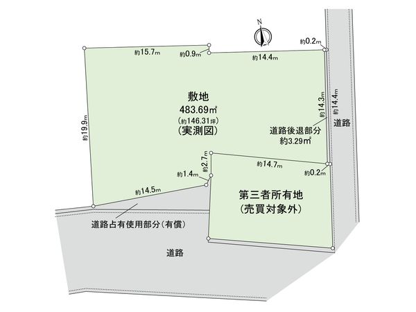 行田市矢場2丁目 土地 区画図 行田市矢場2丁目 土地 区画図