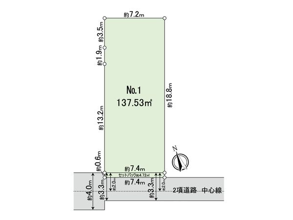 武蔵野市吉祥寺南町2丁目 土地 1区画 区画図 武蔵野市吉祥寺南町2丁目 土地 1区画 区画図