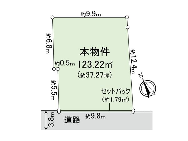 武蔵野市吉祥寺北町5丁目 土地 区画図 武蔵野市吉祥寺北町5丁目 土地 区画図