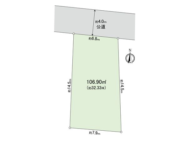 小金井市貫井南町3丁目 土地 区画図 小金井市貫井南町3丁目 土地 区画図