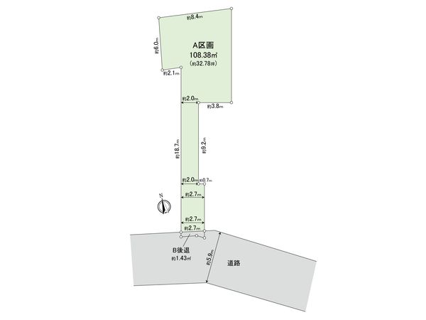 小金井市貫井南町4丁目 土地 A区画 区画図 小金井市貫井南町4丁目 土地 A区画 区画図
