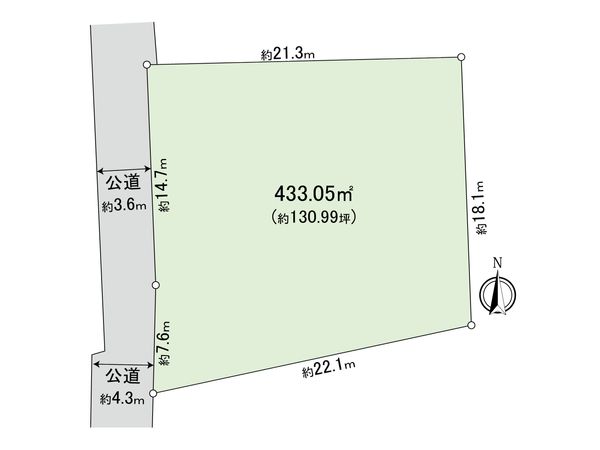 小金井市前原町4丁目 土地 区画図 小金井市前原町4丁目 土地 区画図