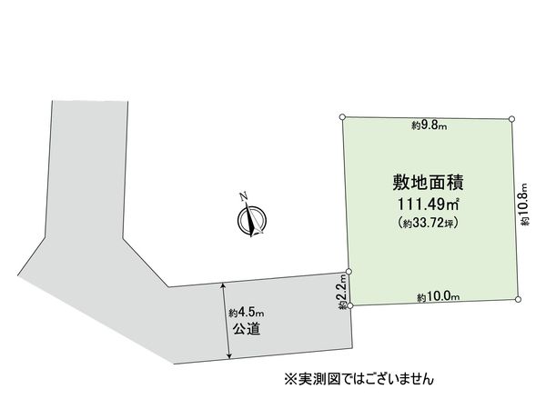 小金井市貫井南町4丁目 土地 区画図 小金井市貫井南町4丁目 土地 区画図
