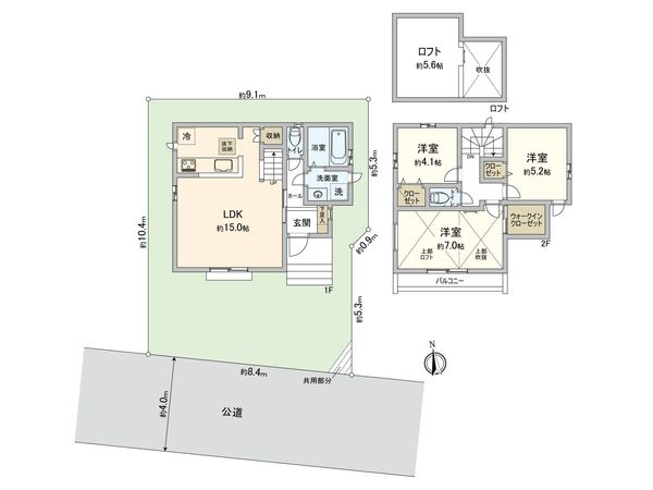 小平市上水南町4丁目 新築戸建 B号棟 間取図(平面図) 小平市上水南町4丁目 新築戸建 B号棟 間取図(平面図)