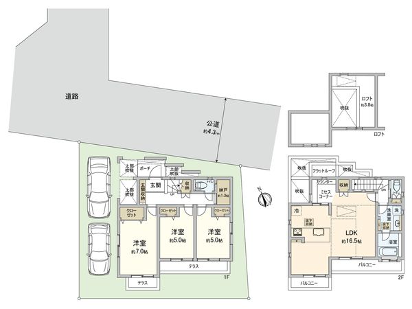 小金井市中町1丁目 戸建 間取図(平面図) 間取図(平面図)