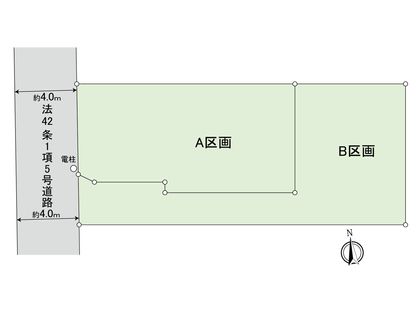 小金井市東町5丁目 新築戸建 A号棟 全体区画図