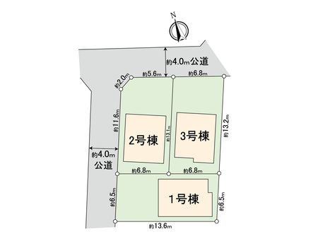 小金井市緑町3丁目 新築戸建2号棟 本物件は２号棟です