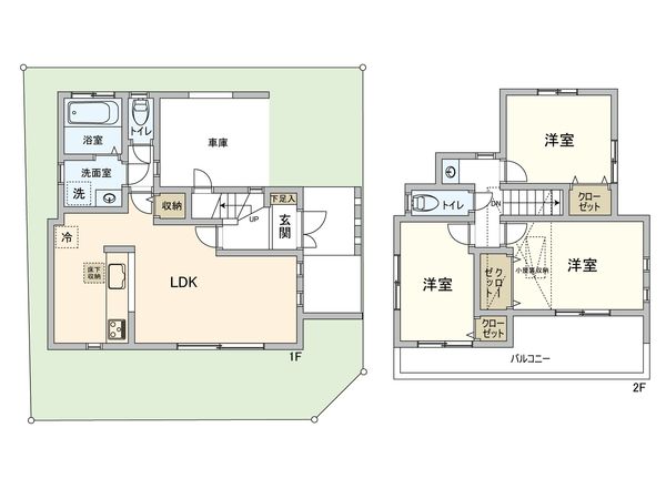 小金井市中町2丁目 戸建 間取図(平面図) 小金井市中町2丁目 戸建 間取図(平面図)
