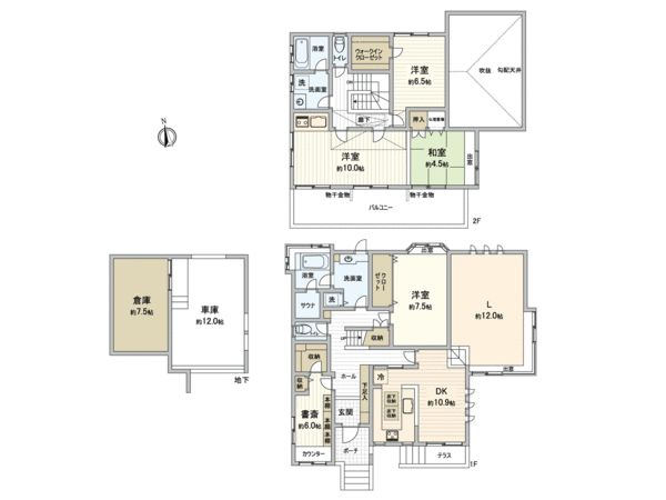 小金井市緑町4丁目 戸建 間取図(平面図) 小金井市緑町4丁目 戸建 間取図(平面図)