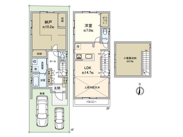 小金井市前原町4丁目 戸建 間取図(平面図) 小金井市前原町4丁目 戸建 間取図(平面図)