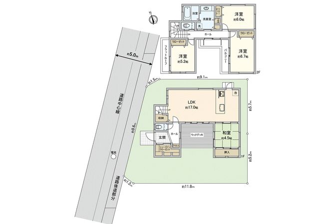 小金井市貫井南町2丁目 新築戸建 1号棟 間取図(平面図) 小金井市貫井南町2丁目 新築戸建 1号棟 間取図(平面図)