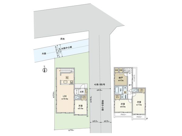 小金井市緑町3丁目 新築戸建 間取図(平面図) 小金井市緑町3丁目 新築戸建 間取図(平面図)