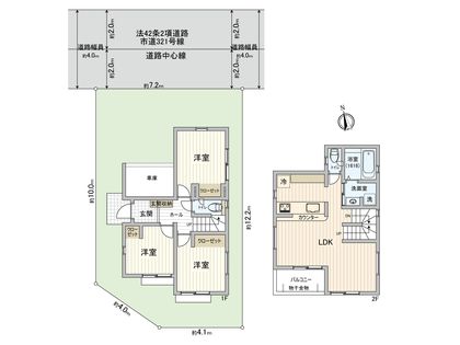 小金井市緑町4丁目 新築戸建 間取図(平面図)