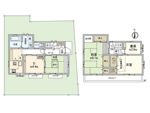小金井市貫井南町4丁目 戸建 間取図(平面図) 小金井市貫井南町4丁目 戸建 間取図(平面図)