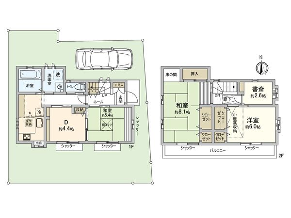 小金井市貫井南町4丁目 戸建 間取図(平面図) 小金井市貫井南町4丁目 戸建 間取図(平面図)