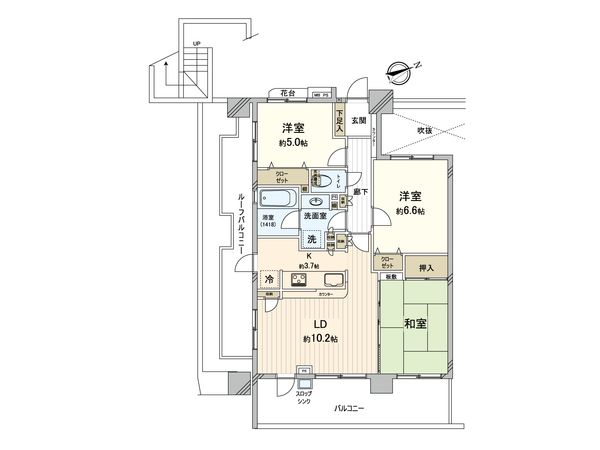 ライオンズマンション武蔵小金井南 間取図(平面図)