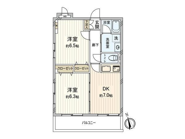東小金井ハイツ 間取図(平面図) 東小金井ハイツ 間取図(平面図)
