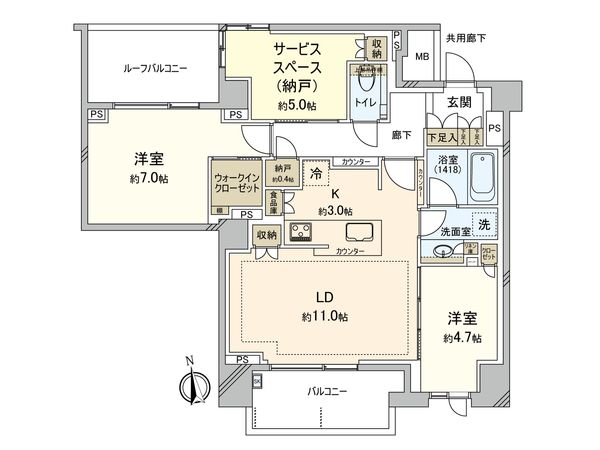 シティハウス武蔵小金井 間取図(平面図) シティハウス武蔵小金井 間取図(平面図)