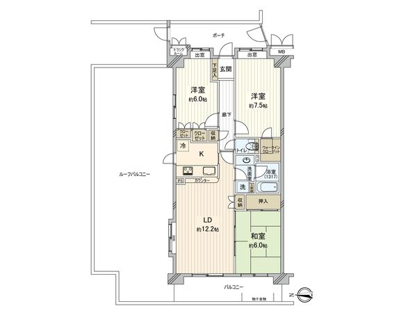 ヴィラージュ・ヴェール 9番館 間取図(平面図) 間取図(平面図)