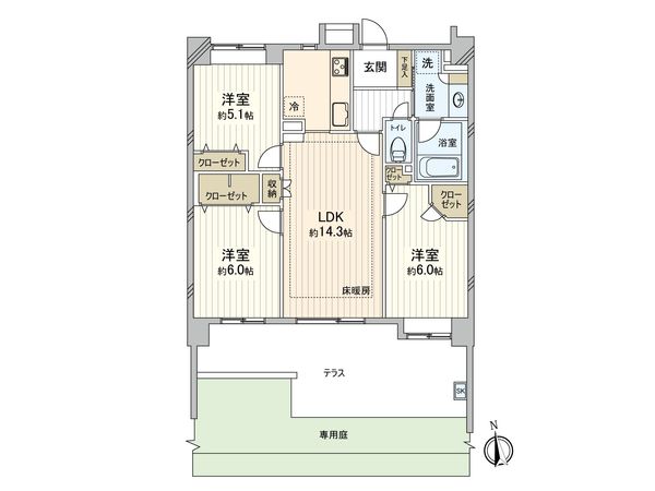 ビクトリアハイム武蔵小金井 間取図(平面図) 間取図(平面図)