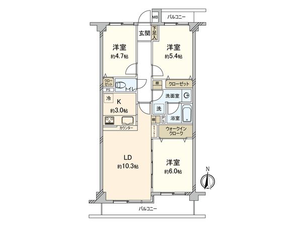 藤和ライブタウン国分寺 間取図(平面図)