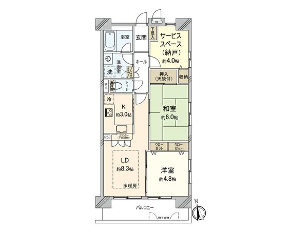カスティージョ東小金井 間取図(平面図) カスティージョ東小金井 間取図(平面図)