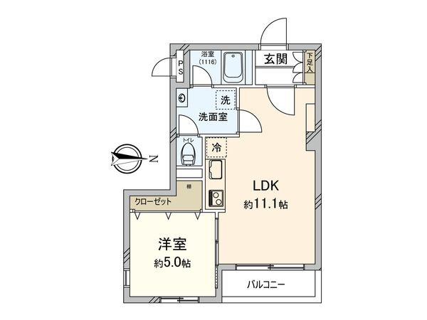 エスカイア武蔵小金井 間取図(平面図)