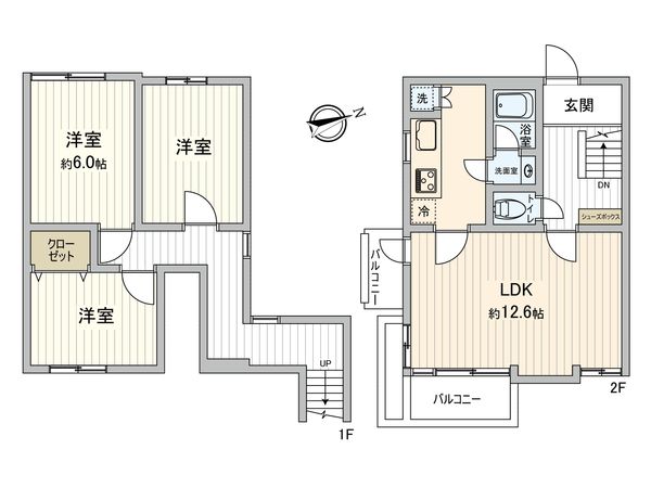 ウエスト小金井 間取図(平面図)