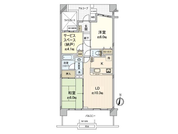 ナイスアーバン小金井公園 間取図(平面図) 間取図(平面図)