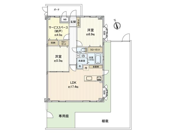 朝日パリオ武蔵小金井 間取図(平面図) 朝日パリオ武蔵小金井 間取図(平面図)