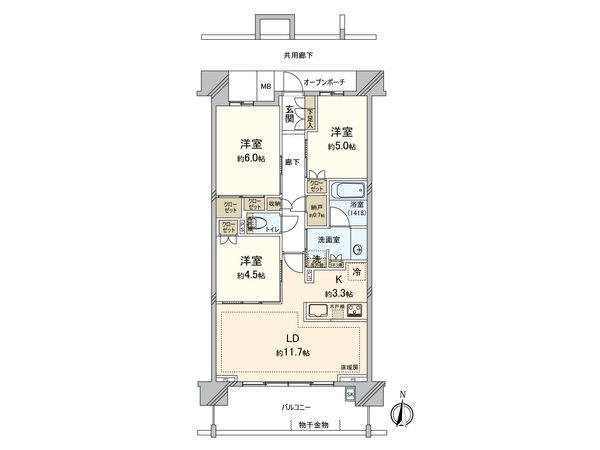 Brillia東小金井 間取図(平面図) Brillia東小金井 間取図(平面図)