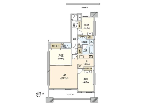 メルローズスクエア武蔵小金井 間取図(平面図) メルローズスクエア武蔵小金井 間取図(平面図)